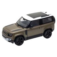 Welly Modelauto / speelgoedauto - Land Rover Defender 2020 - bruin - 12 x 7 cm - schaalmodel