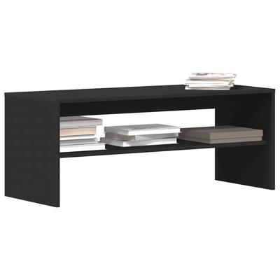 Tv-meubel 100x40x40 cm bewerkt hout zwart