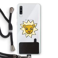 Kleine leeuw: Samsung Galaxy A70 Transparant Hoesje met koord Kleine leeuw: Samsung Galaxy A70 Transparant Hoesje met koord