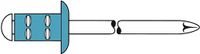 Gesipa Blindklinknagel | blindkl.nagelsteel DxL 4,8 x 17 mm | RVS | 500 stuks - 1433916 1433916