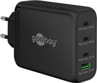 Goobay 65555 oplader voor mobiele apparatuur Laptop, Smartphone Zwart AC Snel opladen Binnen