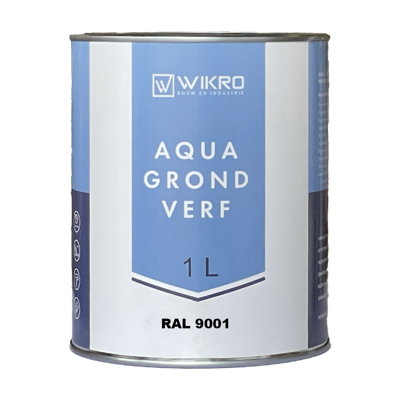 Wikro Aqua Grondverf - Zwart - 1ltr Wikro Aqua Grondverf - Zwart - 1ltr