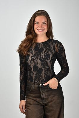 Zimmermann top Lace Bodysuit 8622TF25R black