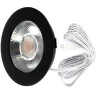 EcoDim LED meubelspot 3W 2700K 62mm rond zwart - LED4905