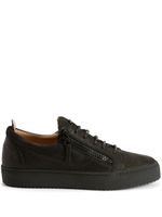 Giuseppe Zanotti Frankie python-print suede sneakers - Noir