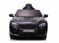BMW M5, Lederen zetel, Rubberen banden, Kinder Accu Auto zwart BMW M5, Lederen zetel, Rubberen banden, Kinder Accu Auto zwart
