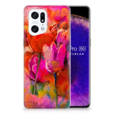 Smartphone hoesje OPPO Find X5 Pro Tulips Smartphone hoesje OPPO Find X5 Pro Tulips