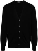 Tagliatore cardigan en maille fine à col v - Noir