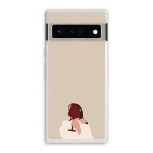 I drink wine: Google Pixel 6 Pro Transparant Hoesje
