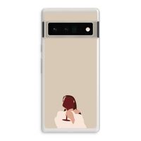 I drink wine: Google Pixel 6 Pro Transparant Hoesje