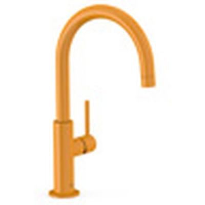 Wastafelkraan Tres Study | Opbouw | Draaibare uitloop | Mengkraan | Hoog model | 1-hendel | Rond | Geel