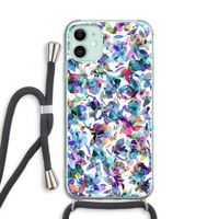 Hibiscus Flowers: iPhone 11 Transparant Hoesje met koord