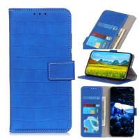 Magnetische krokodil textuur horizontale Flip lederen case voor iPhone 11 Pro met houder & kaartsleuven & portemonnee (blauw)