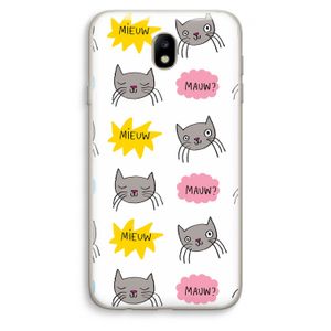 Meow: Samsung Galaxy J7 (2017) Transparant Hoesje