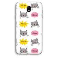 Meow: Samsung Galaxy J7 (2017) Transparant Hoesje