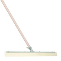Buemag Vloertrekker/douchetrekker voor water - metaal/rubber - 45 cm - met houten steel 130 cm