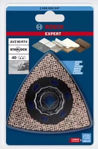 Bosch Accessories 2608900047 EXPERT Sanding Plate AVZ 90 RT4 Carbide-RIFF Schuurplaat 1 stuks 1 stuk(s)