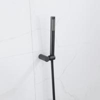 FortiFura Calvi Handdoucheset - 22.5cm - staaf - met houder - anti-twist slang - 150cm - Zwart SW496811/SW720565/SW706203 - thumbnail