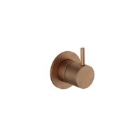 Hotbath Cobber Afbouwdeel - 2-weg omstel - Living colours - Verouderd Messing CB111EXTAB