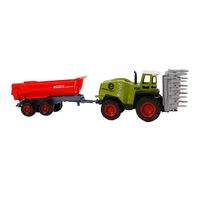 Tom Tractor Met Aanhanger 20 Cm Junior Groen/rood - thumbnail