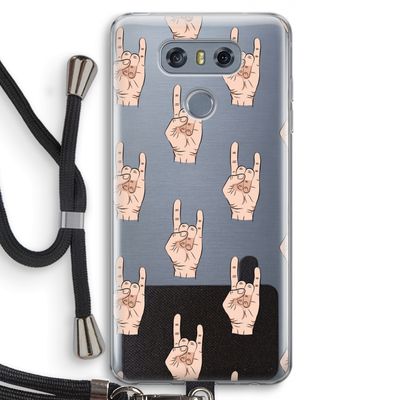 Rock: LG G6 Transparant Hoesje met koord
