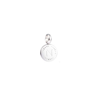 Go Dutch Label Letter N Kettinghanger Zilver
