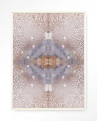 Urban Cotton Wandkleed 'Iberian Lynx' 145 x 190cm in Floating Frame - off white