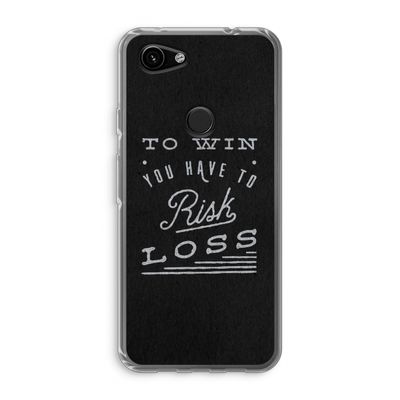 Risk loss: Google Pixel 3a Transparant Hoesje