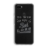 Risk loss: Google Pixel 3a Transparant Hoesje