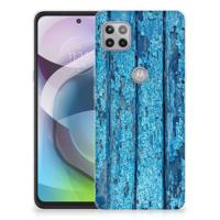 Motorola Moto G 5G | Bumper Hoesje | Wood Blue