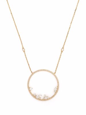 Djula collier Fairytale Circle Point en or 18ct serti de diamants