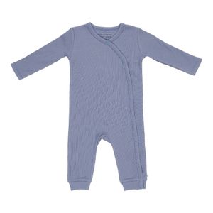 Little Dutch boxpakje met overslag Rib Blue Maat