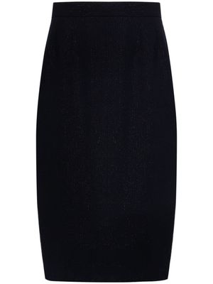 Christian Dior Pre-Owned jupe crayon à fines rayures (années 1990) - Bleu