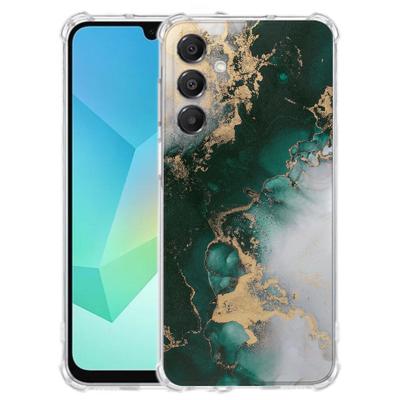 TPU Telefoonhoesje Samsung Galaxy A17 - Marmer Groen schokabsorberende backcover