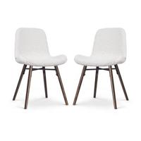 Nolon Nena-Fé Eetkamerstoelen Set van 2 - Teddy - Walnoot