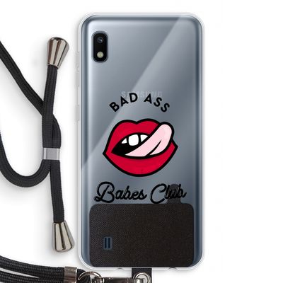 Badass Babes Club: Samsung Galaxy A10 Transparant Hoesje met koord