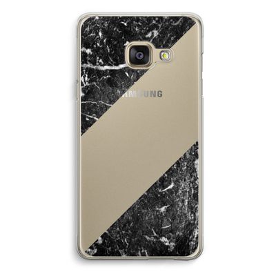 Zwart marmer: Samsung A3 (2017) Transparant Hoesje