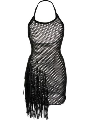 1017 ALYX 9SM robe courte à détails de franges - Noir