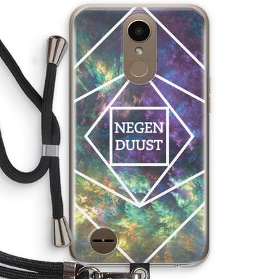 Negenduust ruimte: LG K10 (2017) Transparant Hoesje met koord