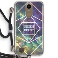 Negenduust ruimte: LG K10 (2017) Transparant Hoesje met koord