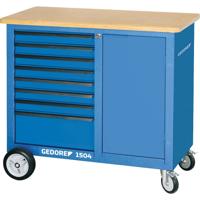Gedore 1814931 1504 0701 - werkbank op wielen met 8 laden (b x h x d) 1100 x 985 x 550 mm