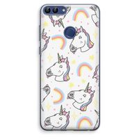 Rainbow Unicorn: Huawei P Smart (2018) Transparant Hoesje Rainbow Unicorn: Huawei P Smart (2018) Transparant Hoesje