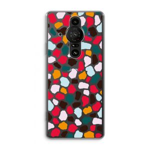 Colored Giraffe: Sony Xperia Pro-I Transparant Hoesje