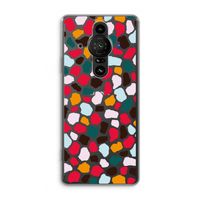 Colored Giraffe: Sony Xperia Pro-I Transparant Hoesje