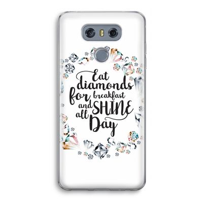 Diamonds: LG G6 Transparant Hoesje