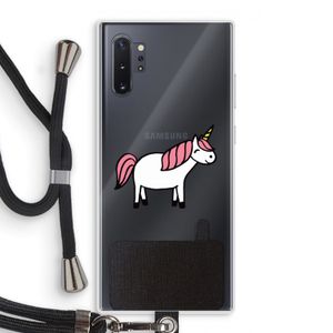 Eenhoorn: Samsung Galaxy Note 10 Plus Transparant Hoesje met koord