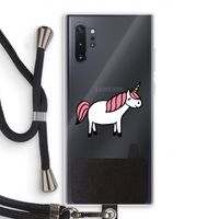 Eenhoorn: Samsung Galaxy Note 10 Plus Transparant Hoesje met koord