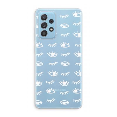 Eye pattern #3: Samsung Galaxy A73 Transparant Hoesje