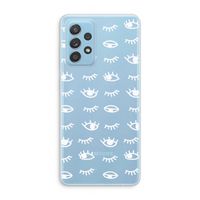 Eye pattern #3: Samsung Galaxy A73 Transparant Hoesje