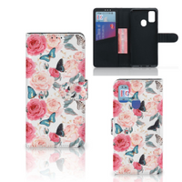 Samsung Galaxy M21 | M30s Hoesje Butterfly Roses